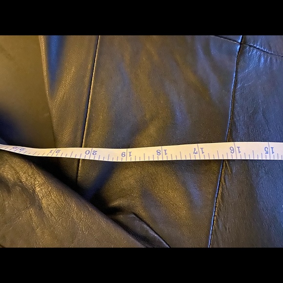 Genuine Alfani Leather Petite Jacket - Picture 5 of 5